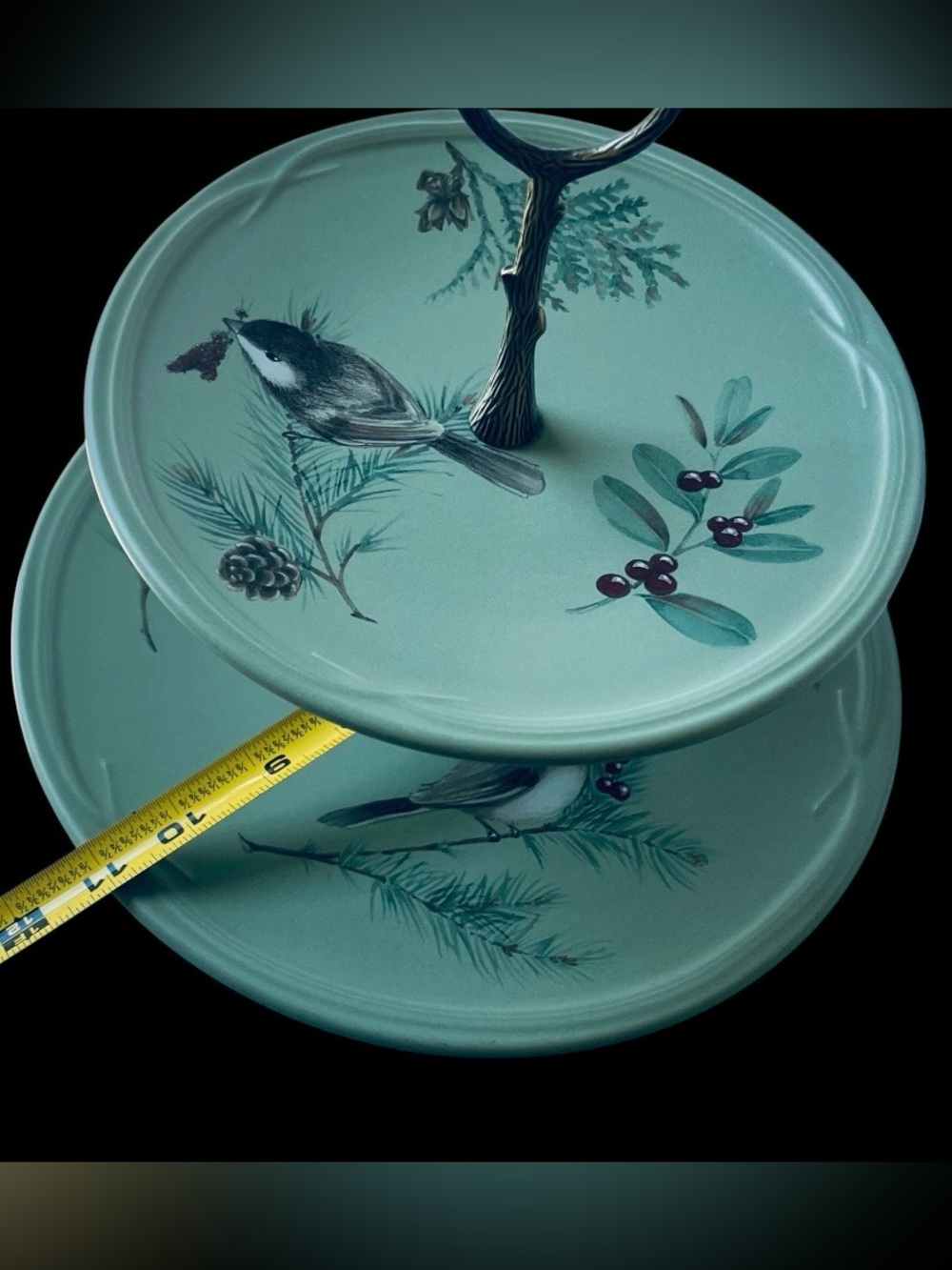 Retired Pfaltzgraff Portfolio Winterwood 2-Tiered Serving Tray
Chickadee & Pine - Picture 5 of 9